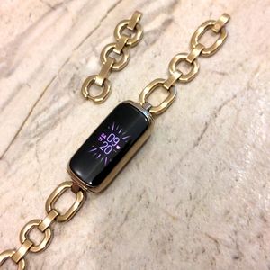 Gorjana x Fitbit Luxe gold bracelet